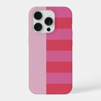 Pink Cheerful stripes pattern iPhone 15 Pro Hoesje
