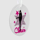 Pink Cheerleader Ornament (voorkant)