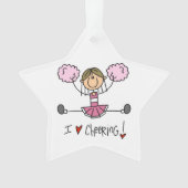 Pink Cheerleader Ornament (voorkant)