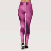Pink Cheetah Imprimer Leggings femmes (Dos)