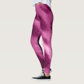 Pink Cheetah Imprimer Leggings femmes (Gauche)
