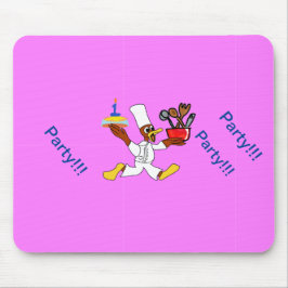 Pink Chef Ducky Birthday  Muismat
