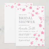 Pink Cherry Bloosom Vrijgezellenfeest Kaart (Voorkant / Achterkant)