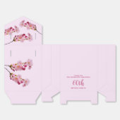 Pink Cherry Blossom Bedankt Verjaardagsviering Bedankdoosjes (Ongevouwen)