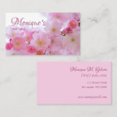 Pink Cherry Blossom gepersonaliseerd Visitekaartje (Voorkant / Achterkant)