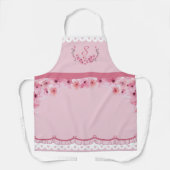 Pink Cherry Blossom Monogram Schort (Voorkant)