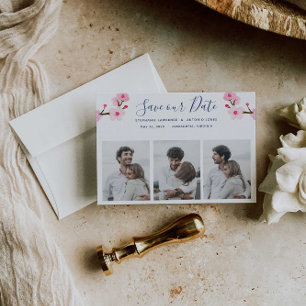 Pink Cherry Blossoms 3 Foto Save The Date