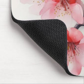 Pink Cherry Branch Spring Muismat (Hoek)