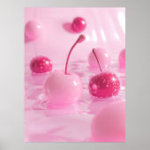 Pink Cherry Coquette Poster (Voorkant)