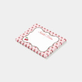 Pink Cherry Post schrijft Post-it® Notes (Schuin)