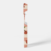 "Pink Cherry & Ribbon Pattern Phone Case – Cute  iPhone Hoesje (Linkerkant)