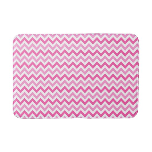 Pink Chevron Breast Cancer Awareness Pattern Badmat (Voorkant)
