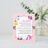 Pink Chevron, invitation à la fête d'anniversaire (Debout devant)