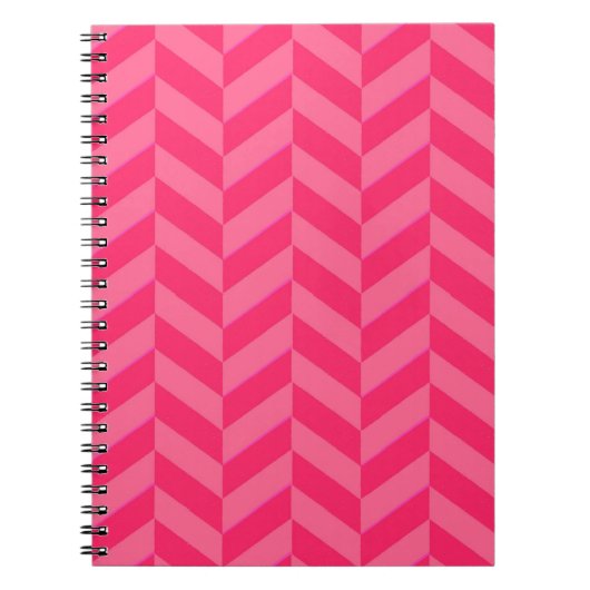 Pink Chevron Journal d'écriture tendance (Devant)