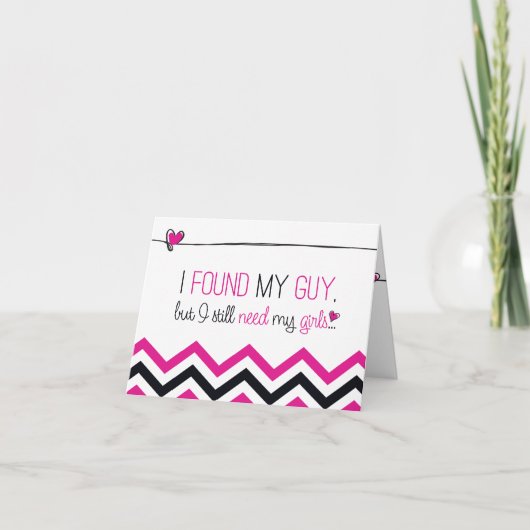 Pink Chevron Serez-vous ma femme d'honneur ? Carte (Devant)