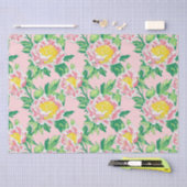 Pink Chinoiserie Floral Tissuepapier (Craft)