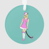 Pink Christmas catgirl (dos)