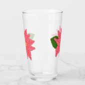 Pink Christmas Poinsettia  Glas (Links)