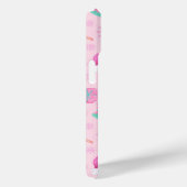 Pink Christmas Santa Clau & Tree Seamless Pattern Case-Mate iPhone Case (Achterkant / Rechts)