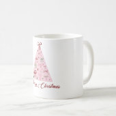 Pink Christmas Tree Mug Koffiemok (Voorkant rechts)
