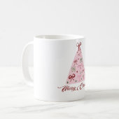 Pink Christmas Tree Mug Koffiemok (Voorkant links)