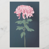 Pink Chrysanthemum Floral Wedding Invitation (Achterkant)