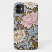 Pink Chrysanthemums Floral William Morris Case-Mate iPhone Case (Achterkant)