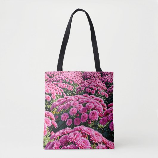 Pink Chrysanthemums Tote Bag (Devant)