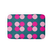Pink Circles on Green Bath Mat (Voorkant)