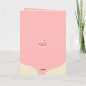 Pink Circus Cake Joyeux Carte photo d'anniversaire (Dos)