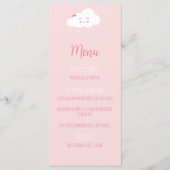 Pink Cloud Baby girl Douche Menu (Devant)