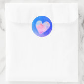 PINK CLOUD HEART Sticker (Tas)