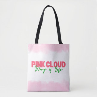 Pink Cloud Mode de vie Sac fourre-tout Sober Livin