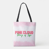 Pink Cloud Mode de vie Sac fourre-tout Sober Livin (Dos)