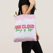Pink Cloud Mode de vie Sac fourre-tout Sober Livin (De près)
