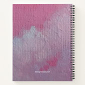 Pink Clouds coton bonbons carnet art original (Dos)
