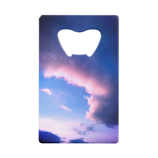 Pink clouds kredietkaart flessenopener (Voorkant)