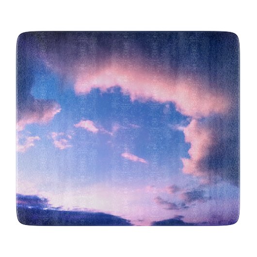 Pink clouds snijplank (Voorkant)