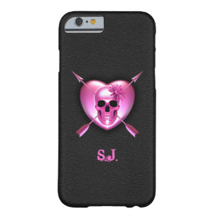 Pink Coeur et crâne iPhone 6 Coque