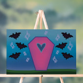 Pink Coffin Acrylic Sign (Neutre)