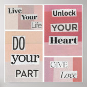 Pink Collage Poster (Voorkant)