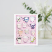 Pink Collection Postcard Briefkaart (Staand voorkant)