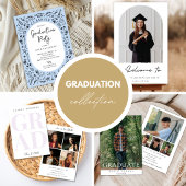 Pink College Graduation Invitation