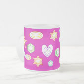 Pink colour Shapes mug (Devant gauche)