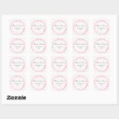 Pink Confetti Bachelorette Party - Sticker Carré (Feuille)