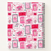 Pink Coquette aesthetic girly whimsical pattern Notitieboek (Achterkant)