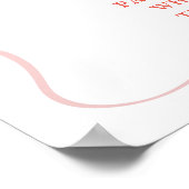 Pink Coquette Baby Clothes Pacifier Hunt Poster (Hoek)