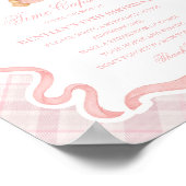 Pink Coquette Bow Bear Birthday Time Capsule Poster (Hoek)