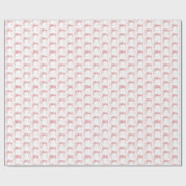 Pink Coquette Bow Birthday Party Cadeaupapier (Vlak)