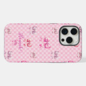 Pink Coquette Bow Checboard (Verso Horizontal)
